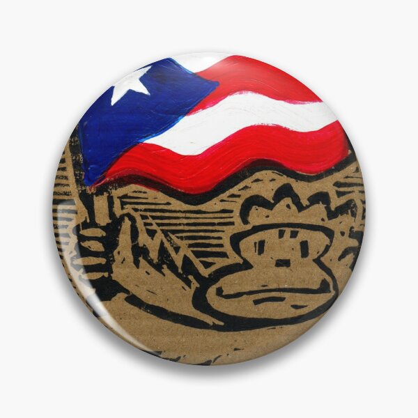 Artikelvorschau, Affe mit puertoricanischer Flagge entworfen und verkauft von Walter Moore.