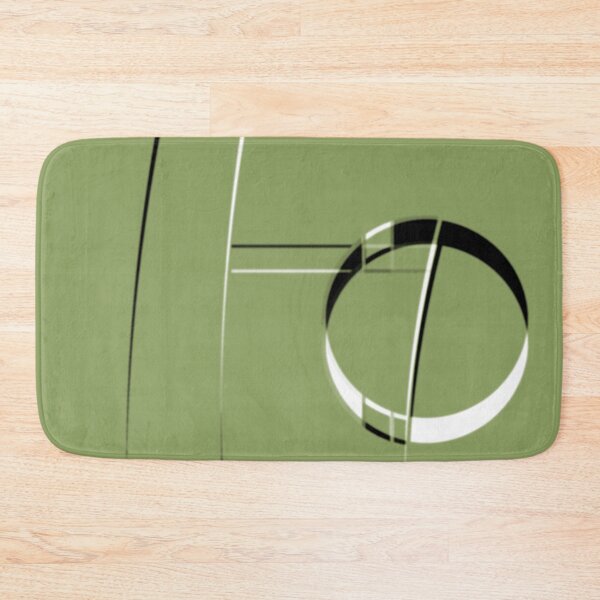 Item preview, Pear Green  Black White Hoopla Geometric Art Deco Abstract Artist Jenny Meehan designed and sold by Jenny Meehan Art Prints and Patterns  .