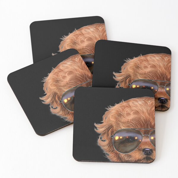 Item preview, Red Apricot Poodle Puppy in Aviator Sunglass, Dog T-Shirt designed and sold by BrockSly.