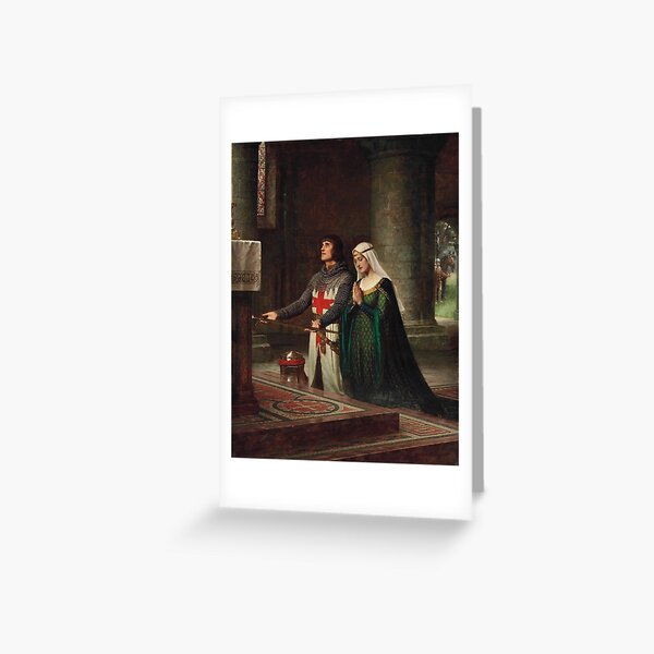 The Dedication (1908) - Edmund Leighton Greeting Card