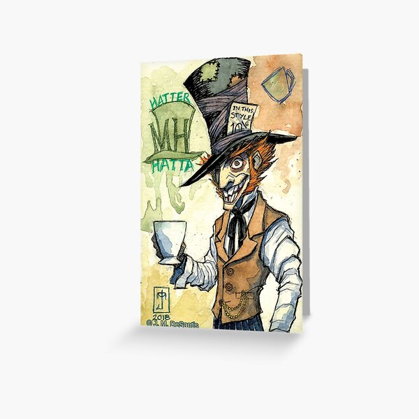 Mad Hatter Greeting Card