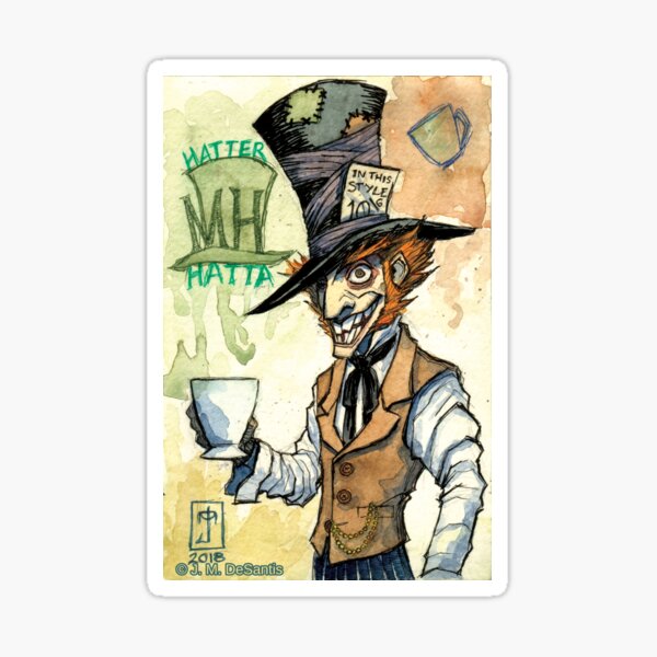 Mad Hatter Sticker