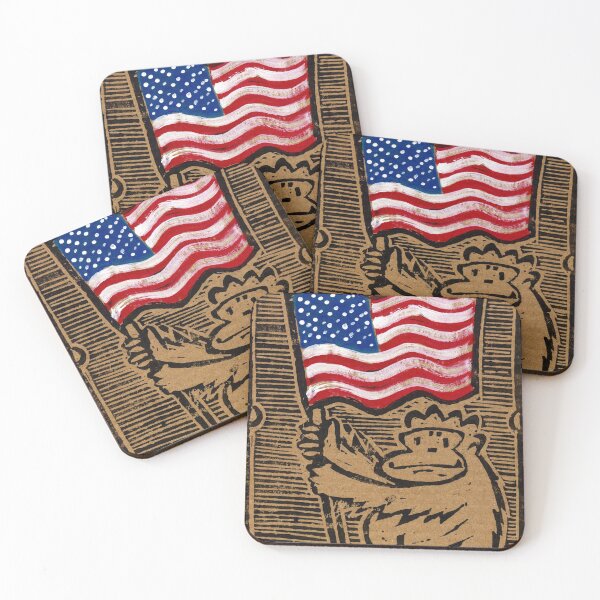 Item preview, US Flag Ape designed and sold by Walter Moore.
