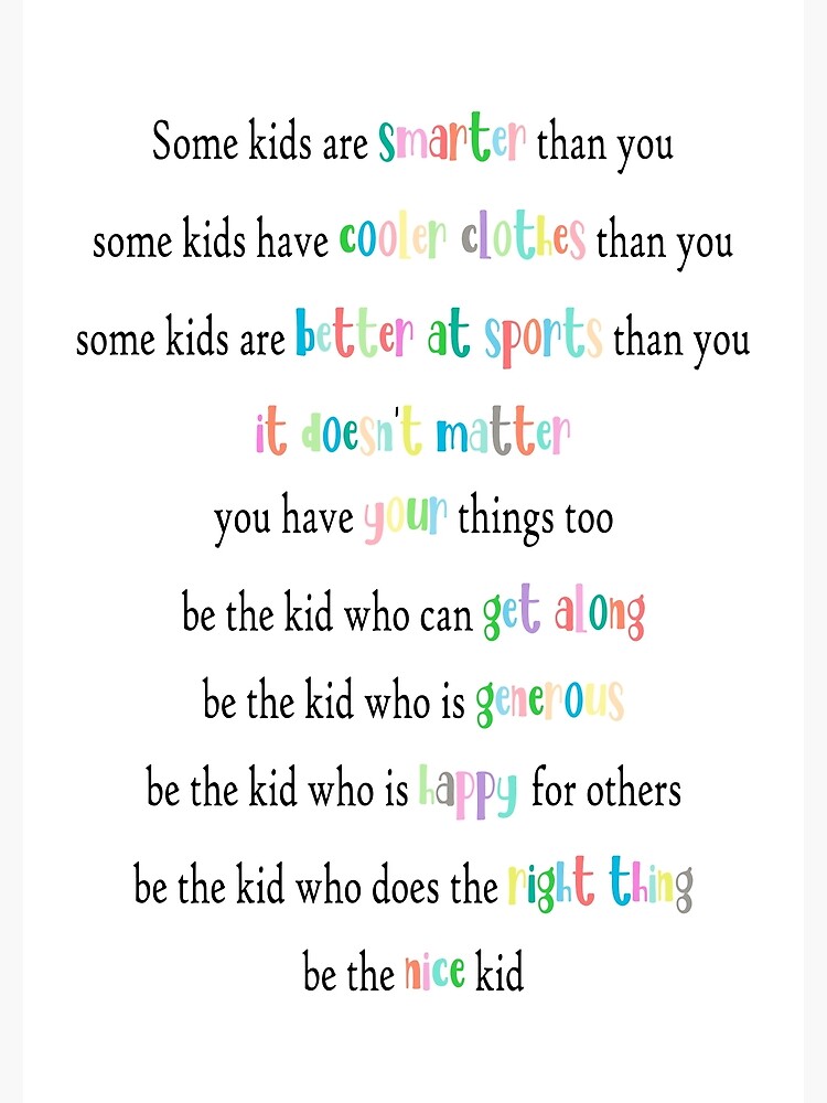 Póster «Algunos niños son más inteligentes que tú. Algunos niños son ...