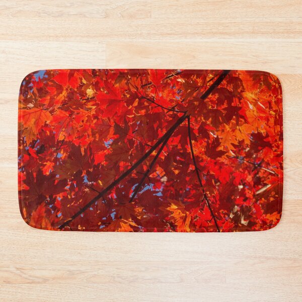 Item preview, Brilliant Red Autumn Under the Maple Tree designed and sold by Georgia Mizuleva.
