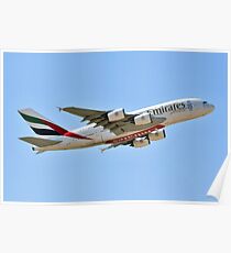 EMIRATES A380-861 REG A6-EEX Poster