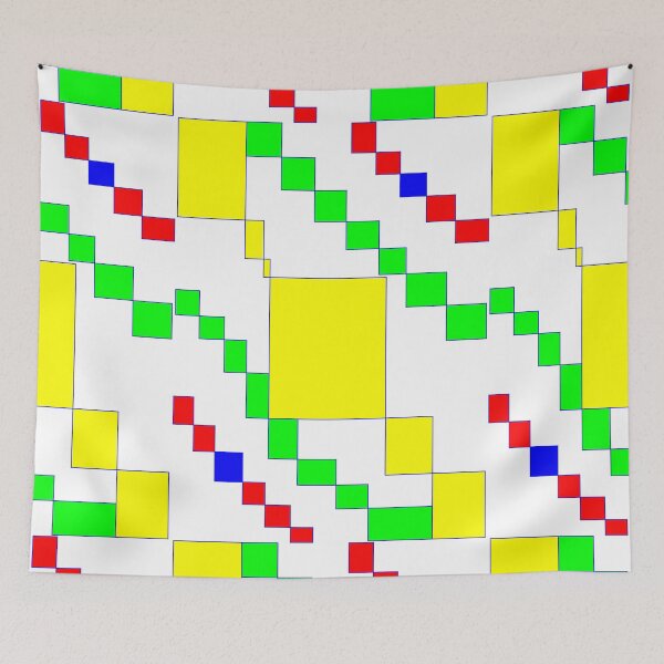 Item preview, Colourful thread with square patterns    designed and sold by Pellu.