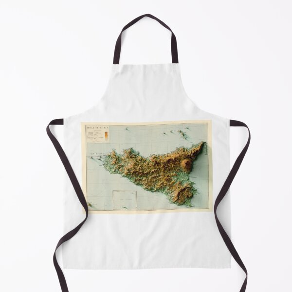Item preview, 1943 Sicily Relief Map 3D digitally-rendered designed and sold by ThinkAboutMaps.