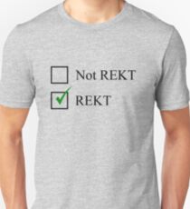Rekt Checkbox Slim Fit T-Shirt