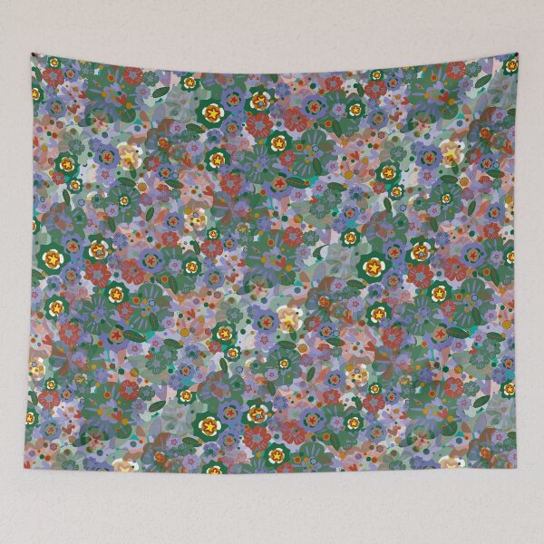 Item preview, hand-drawing many flowers of seamless multicolored pattern. designed and sold by Liza-RKS.
