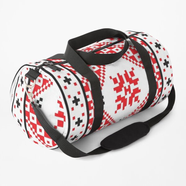 #Ukraine #Pattern - Ukrainian Embroidery: вишивка, vyshyvka #UkrainianPattern #UkrainianEmbroidery Duffle Bag