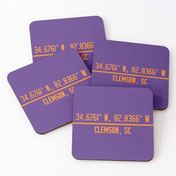 Item preview, Clemson, South Carolina Coordinates - Regalia designed and sold by CollegeTown.