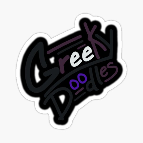 Greeky Doodles Logo - Galaxie Sticker
