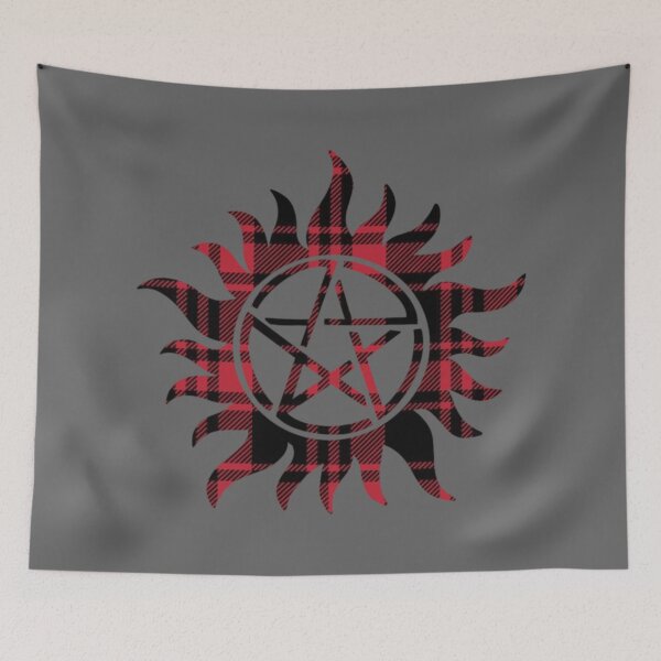 Item preview,  Supernatural - Plaid Anti - Possession Symbol  designed and sold by tasha0louise.