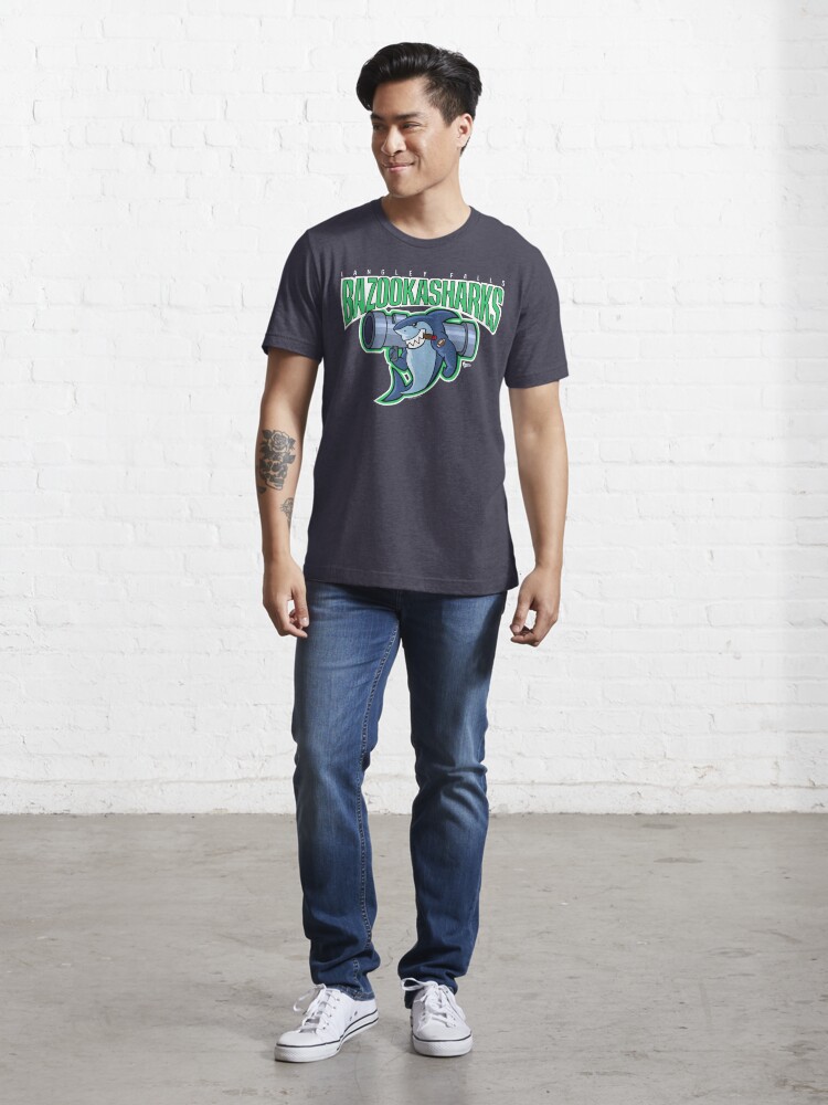 Alternate view of American Dad Bazooka Sharks Logo Essential T-Shirt