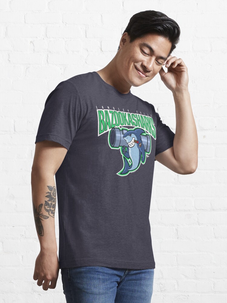 Alternate view of American Dad Bazooka Sharks Logo Essential T-Shirt