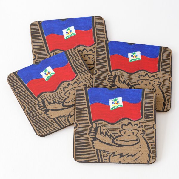 Item preview, Haitian Flag Ape designed and sold by Walter Moore.