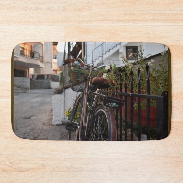 Item preview, parked bike street evening designed and sold by dianastancu.