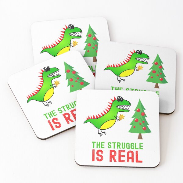 Item preview, Dinosaur Christmas Struggle designed and sold by GoodGirlDesigns.