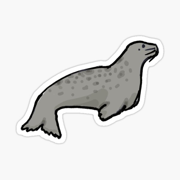 Item preview, Gray Seal designed and sold by Art from the Farm (Crystal Bradley).
