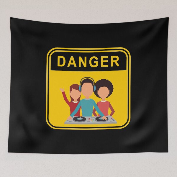 Item preview, DANGER - NO DJs - LOCKDOWN RULES designed and sold by DontKnowMuch.