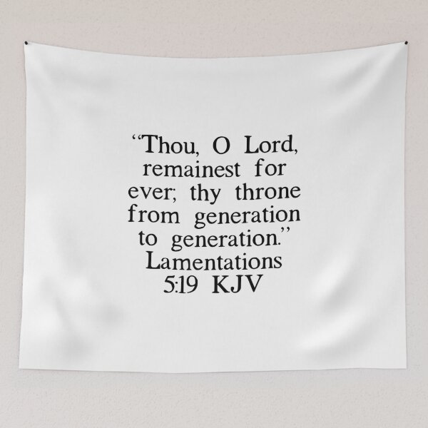 Item preview, Lamentations 5:19 KJV designed and sold by IBMClothing.