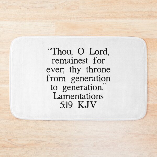 Item preview, Lamentations 5:19 KJV designed and sold by IBMClothing.