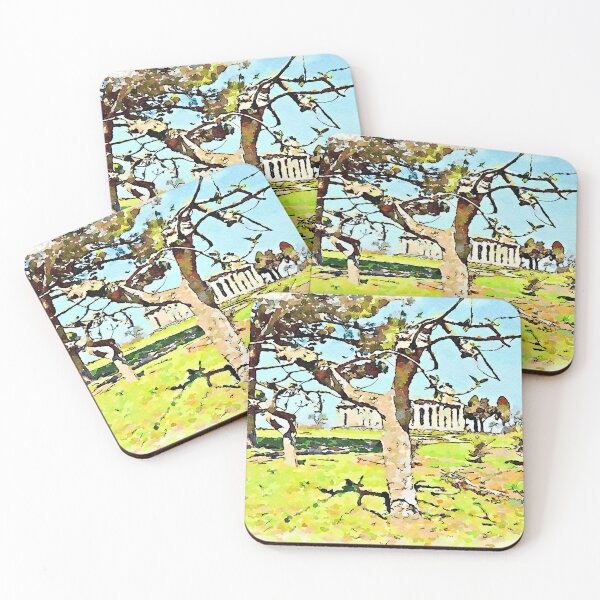 Item preview, Paestum: trees and temple designed and sold by Giuseppe Cocco.