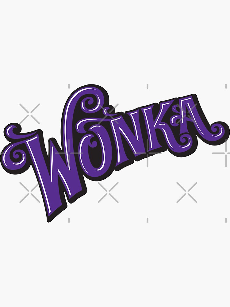 "Wonka Industries logo" Sticker for Sale by SirJakob Redbubble