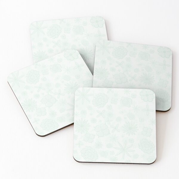 Item preview, Hand-drawn Mint Green "Flowers of the Arctic" Pattern by Kobeh Alaska designed and sold by Kobeh.