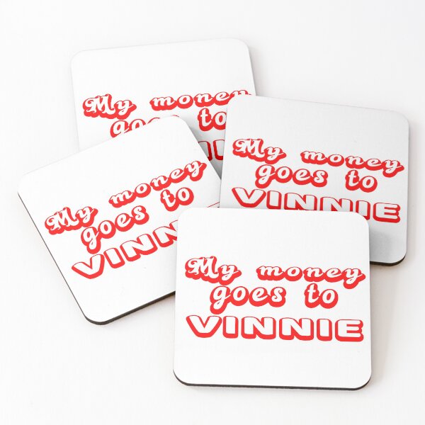 Item preview, My money goes to Vinnie funny simp red  designed and sold by clewzo.