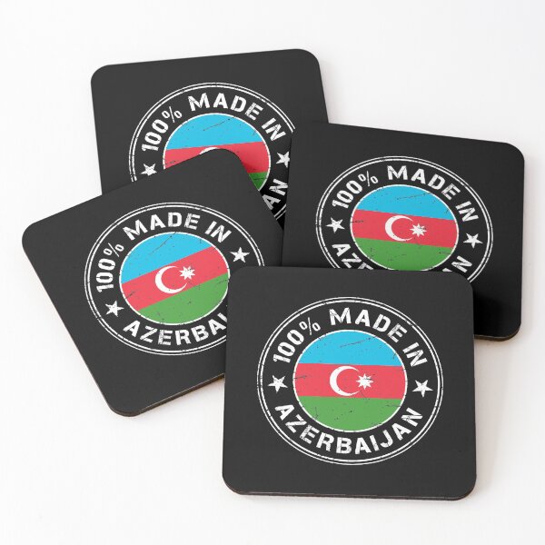 Item preview, Azerbaijan Caucasus flag flag stamp designed and sold by GeogDesigns.