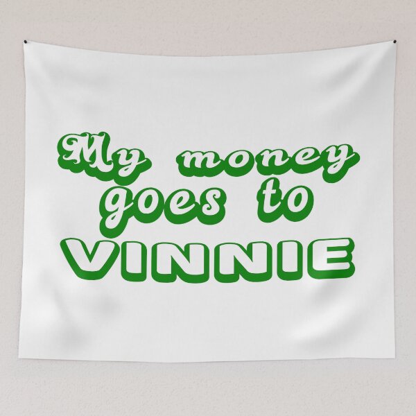 Artikelvorschau, Mein Geld geht an Vinnie lustiges Simp Green entworfen und verkauft von clewzo.
