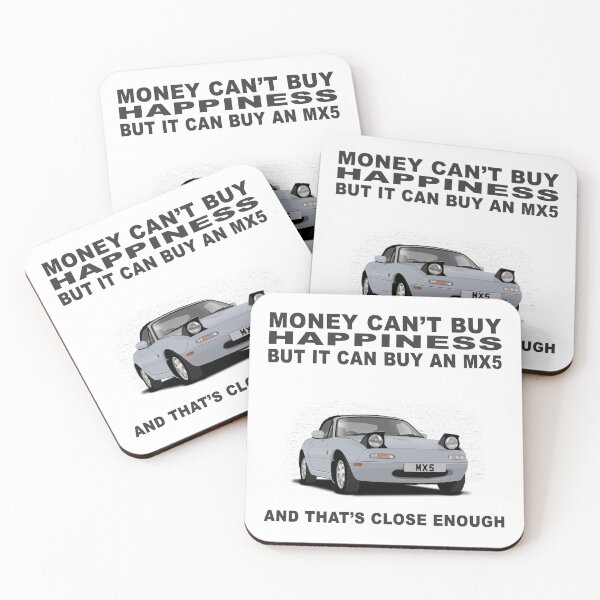 Artikelvorschau, Mazda MX5 Eunos Mk1 Silber Glück Poster entworfen und verkauft von Hamilton illustrations.