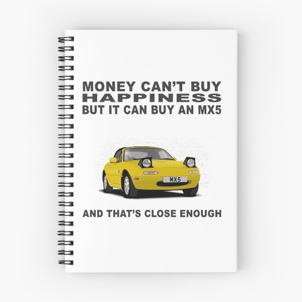 Artikelvorschau, Mazda MX5 Eunos Mk1 Gelbes Glücksplakat entworfen und verkauft von Hamilton illustrations.