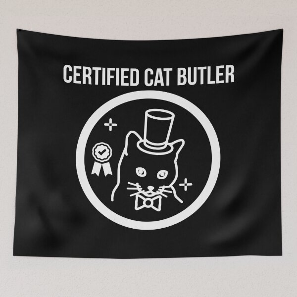 Item preview, Certified Cat Butler  designed and sold by Alexia Braga.