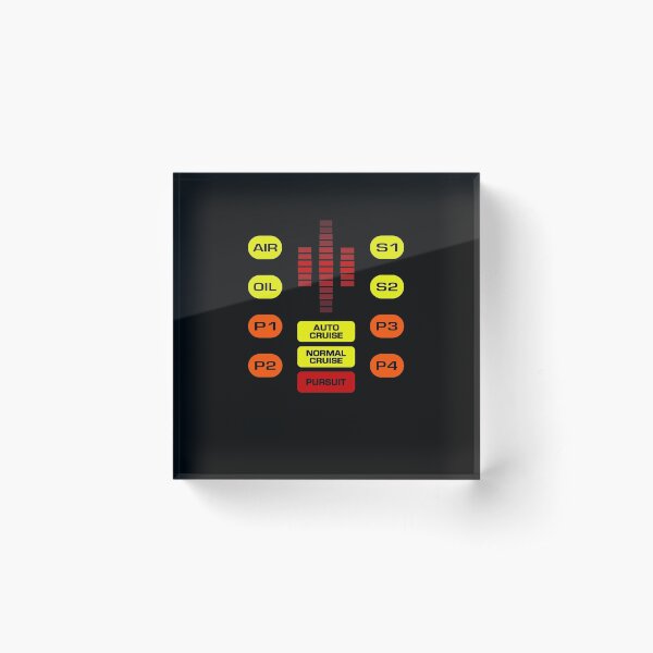 Robot Voice KITT Rider Acrylic Block
