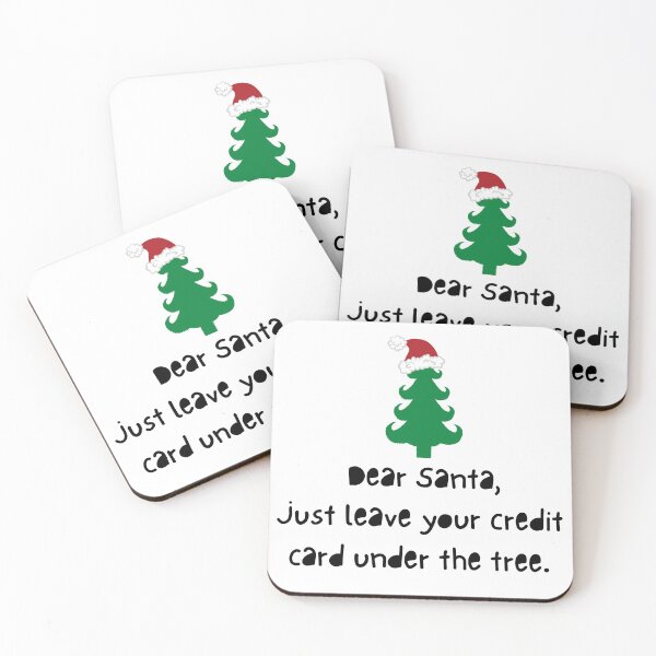 Item preview, Dear Santa, just leave your credit card under the tree. designed and sold by aboniteblanc.