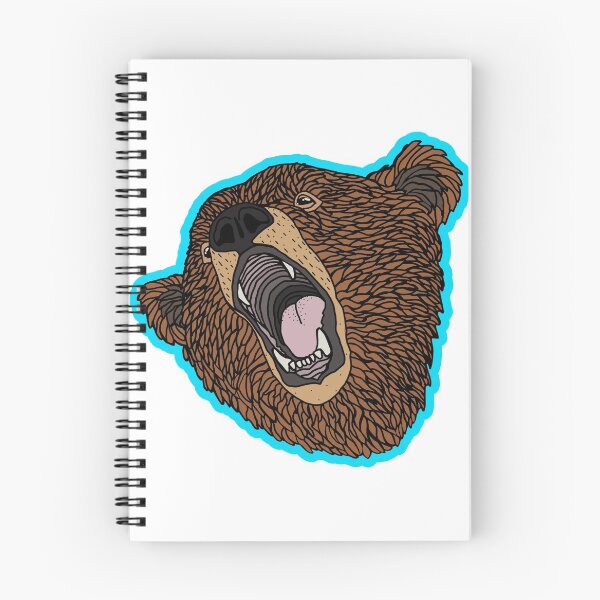 Item preview, Bear Rawr Snowboarding, Laptop, Water Bottle Stickers designed and sold by ThePennyCo.
