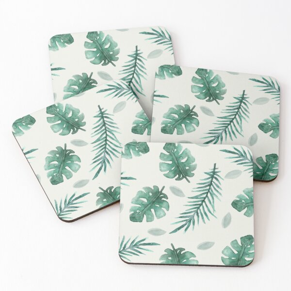 Item preview, Watercolor Green Leaves Pattern designed and sold by Pretty  Pixel.