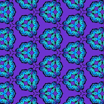 Artwork thumbnail, Butterfly Kaleidoscope by RosieRiggs