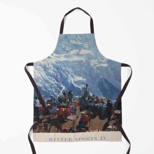 Item preview, Winter Sport in France retro poster designed and sold by CorasPosters.