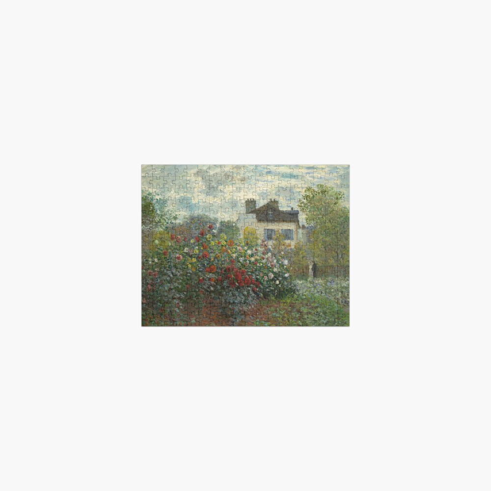 Claude Monet A Corner of the Garden with Dahlias Jigsaw Puzzle