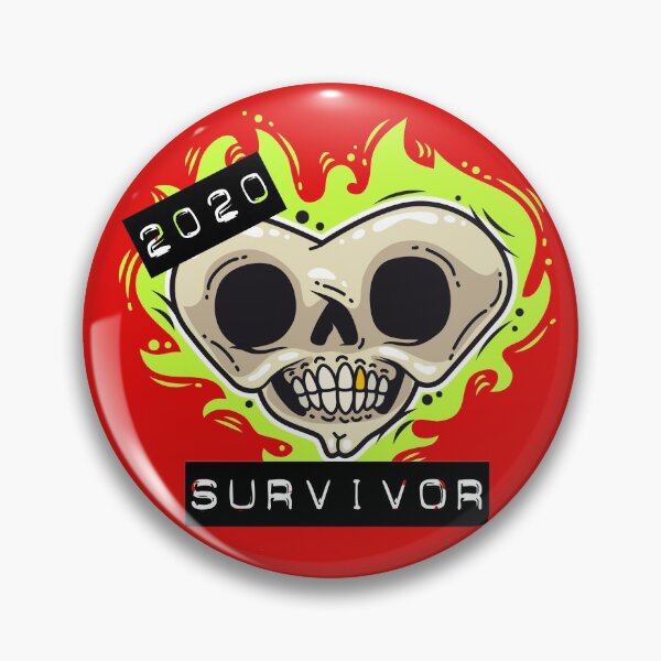 Item preview, 2020 Survivor - skull in shape of a heart designed and sold by arendbotha.