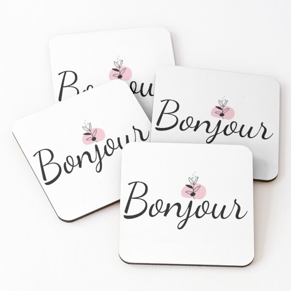 Item preview, Bonjour,  french words, hello in french designed and sold by MEILEY-Shop.