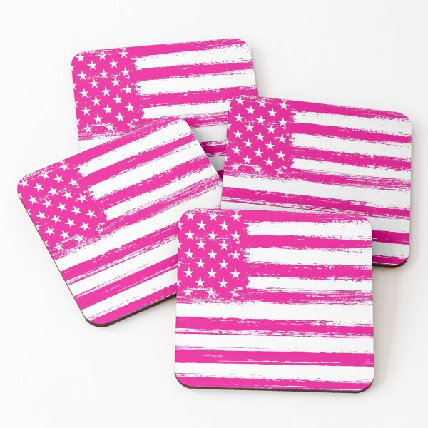 Item preview, The Tattered American Flag - Pink designed and sold by SquigglyTees.