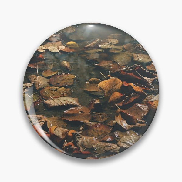 Item preview, Autumn leaves in a puddle - photography designed and sold by greatnorris.