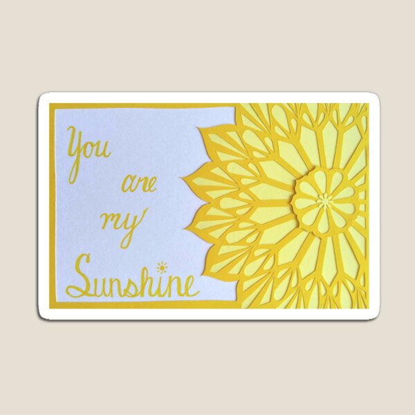 Item preview, You Are My Sunshine Mandala Flower Art designed and sold by Heartcrafts.