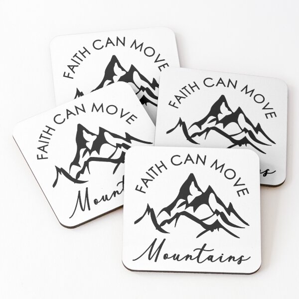 Item preview, Faith Can Move Mountains | Christian, Religious | Bible Quote designed and sold by 4wordsmovement.