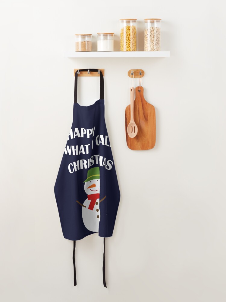 Alternate view of Happy What I Call Christmas Apron